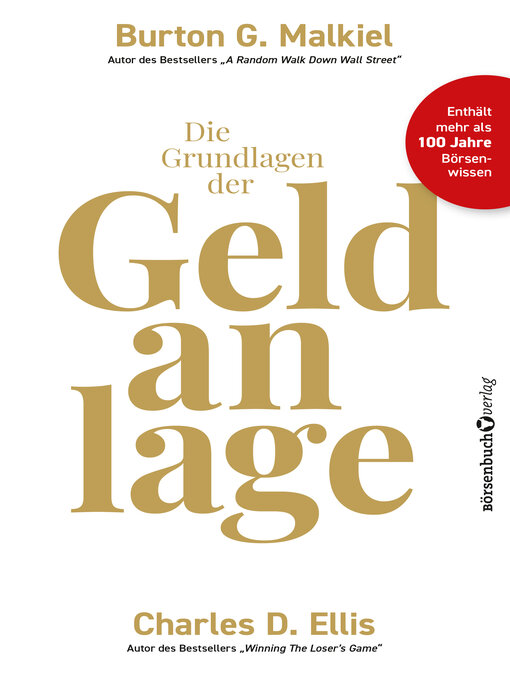 Title details for Die Grundlagen der Geldanlage by Burton G. Malkiel - Available